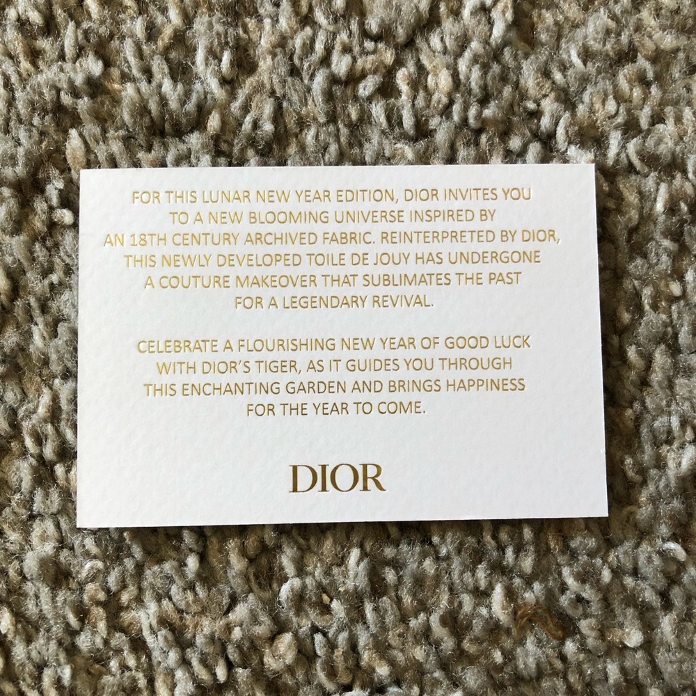 COPY - Brand new unused lunar new year miss Dior parfum and brooch set Tiger - Picture 6 of 7
